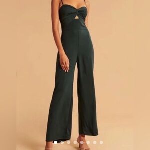 Abercrombie & Fitch Dark Green Jumpsuit